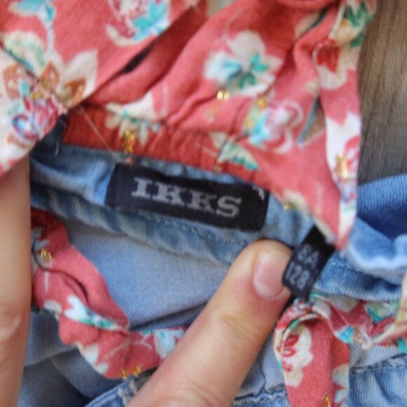 MOLO TARTINE IKKS girls size 8 bundle 3 pcs tops dress cute designer chic floral - Picture 12 of 15